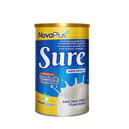 Sure - Alimento en polvo multivitamínico sabor vainilla