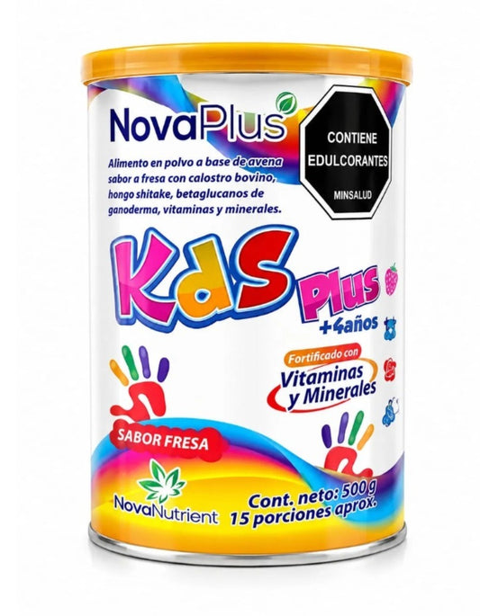 NovaPlus Kids Plus con Calostro Bovino y Hongo Shitake - Sabor Fresa